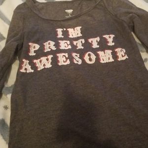 long sleeve gray shirt